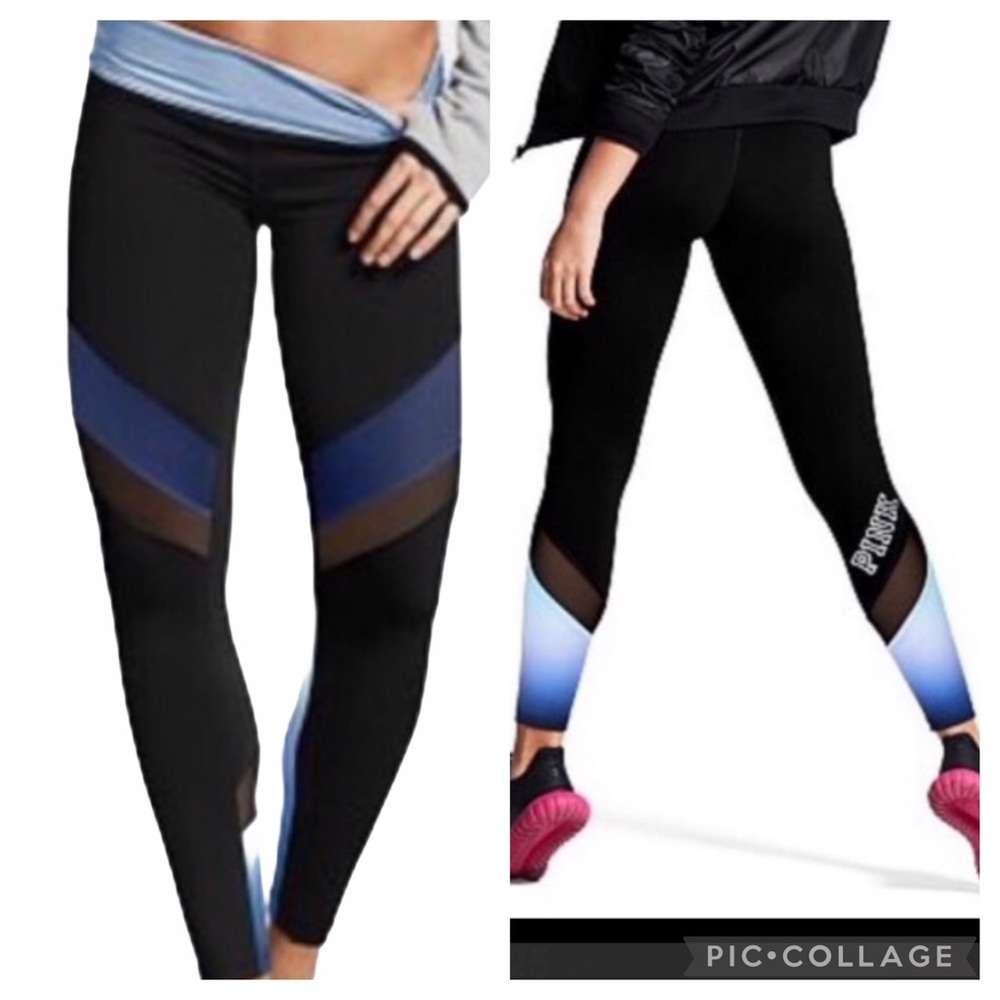 RARE! PINK Victoria Secret ULTIMATE ombre leggings
